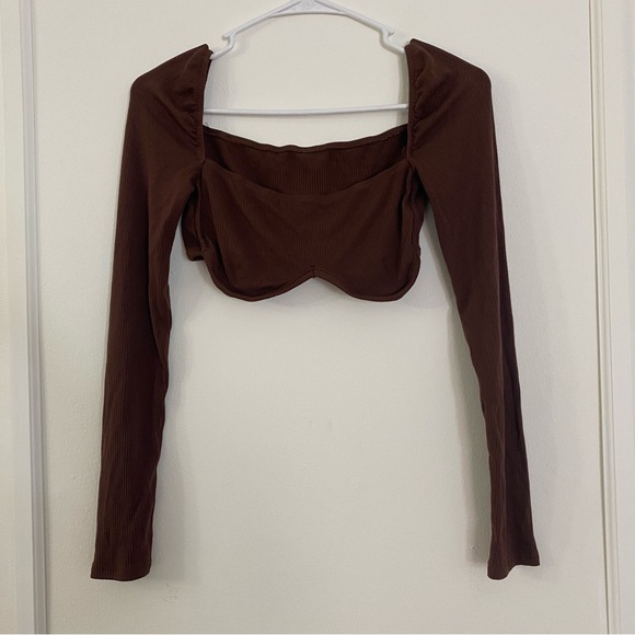 Brown crop top - Picture 3 of 6